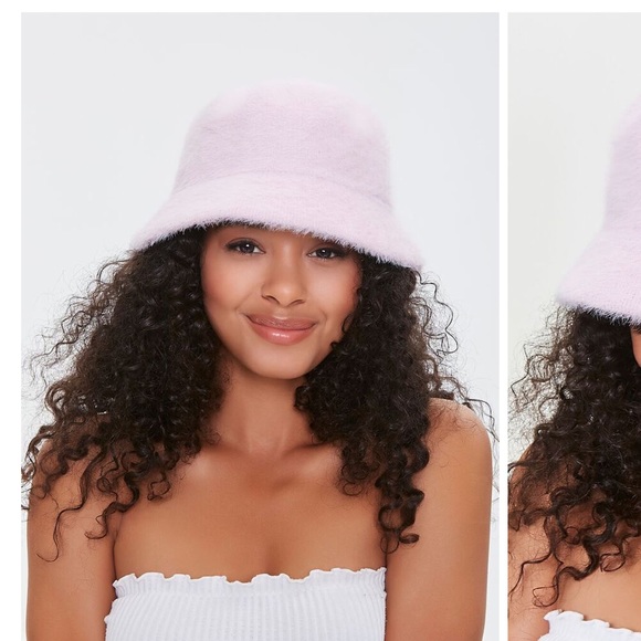 Forever 21 Accessories Nwt Fuzzy Pink Bucket Hat Y2k Fashion Poshmark